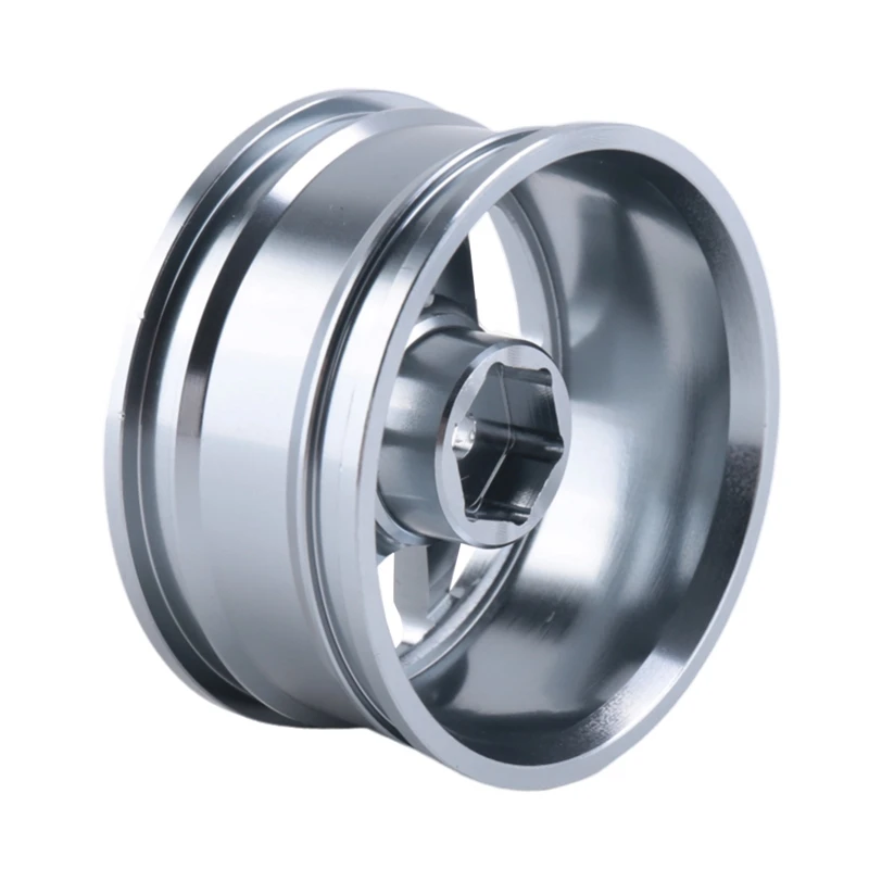 6 Spoke 4P Aluminum Alloy Wheel Rim For RC 1/10 On-Road 1052 Drift Sakura TE37+ Grey