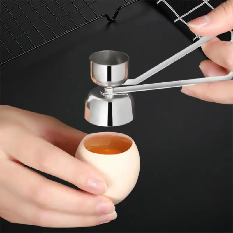 Topper Egg Cracker Egg Cutter Opener Scissor Shell Boiled Kitchen Tool Cooked Snipper Stainless Steel Breaker Break Beat Clipper egg shell opener egg shell scissors egg opener