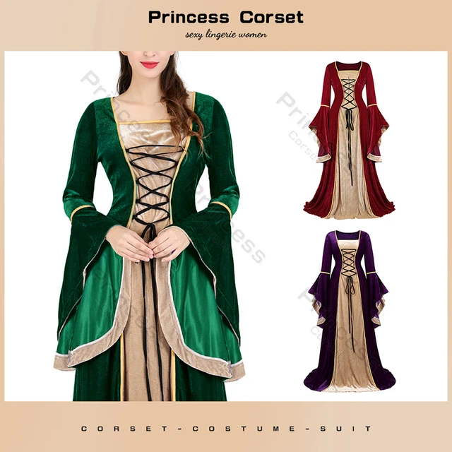 Disfraz Medieval Verde para Mujer