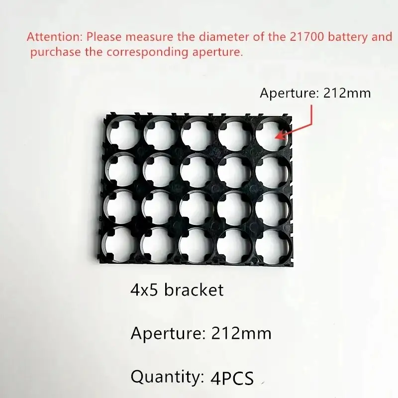 21700 Battery Holder Bracket Cell Safety Anti Vibration Plastic Brackets For 21700 Batteries Diameter 21.2mm And 21.7mm image 10