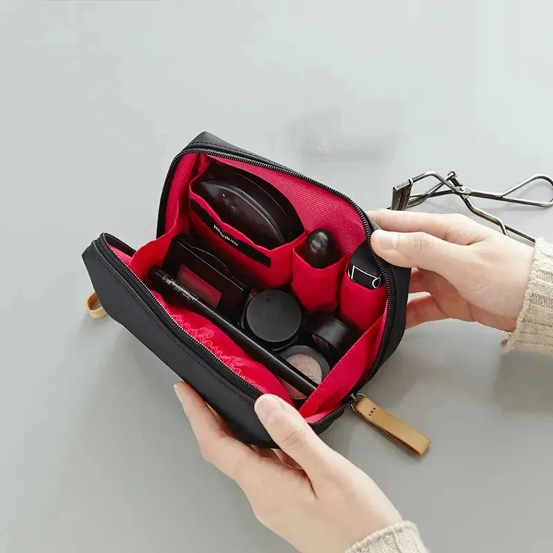 2024 New Women Cosmetic Bag Solid Color Korean Style Makeup Bag Pouch Toiletry Bag Waterproof Makeup Organizer Case Luxury Bag Best Sellers In Luggage, Bags