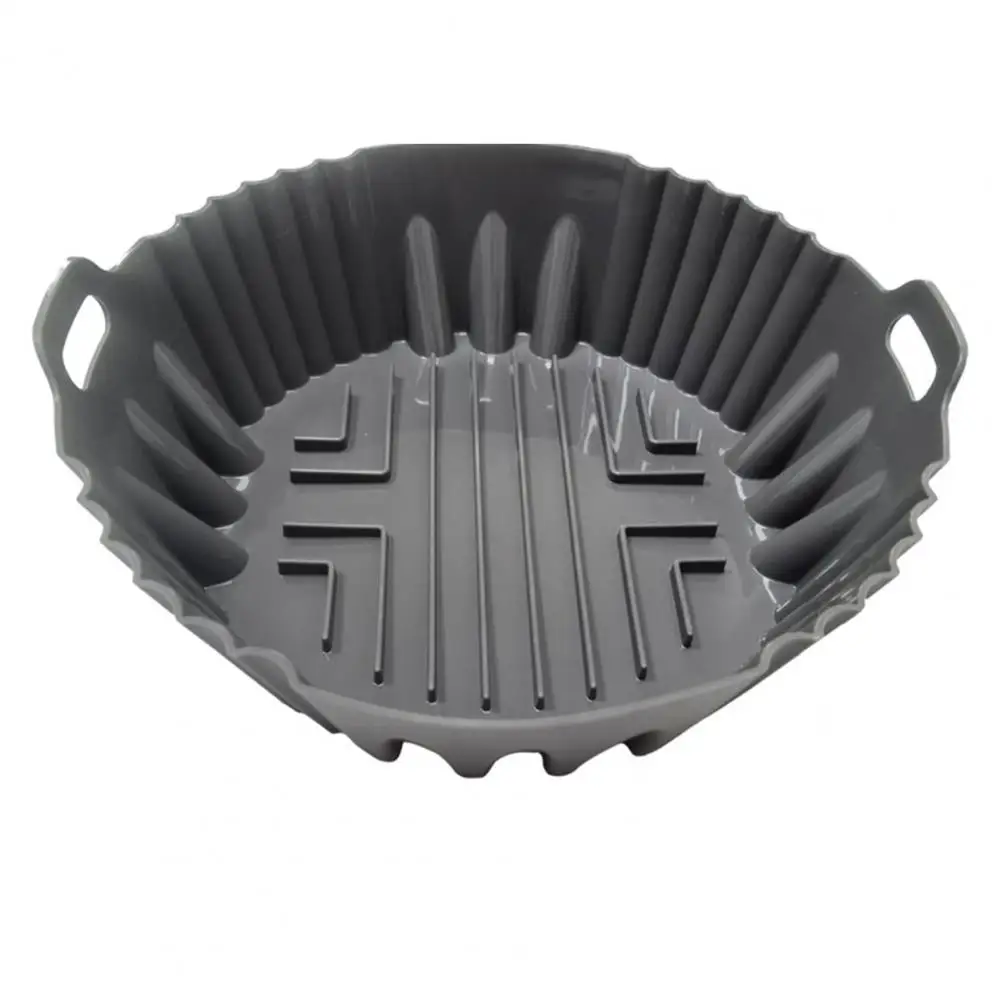 

Fryer Pad Reliable Handle Design Round Silicone Fryer Pad Liner Kitchen Supply