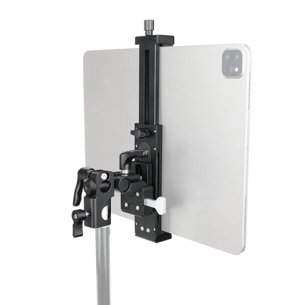 Mobile Phone Tablet Universal Holder Bracket with 360° Rotation Pan For C-stand
