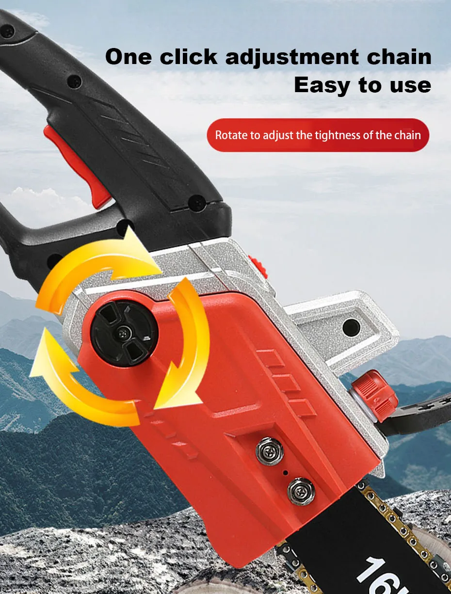 Handheld Electric Chain Saw Felling Saw Mini Chain Saw Tree Saw Powerful Electri