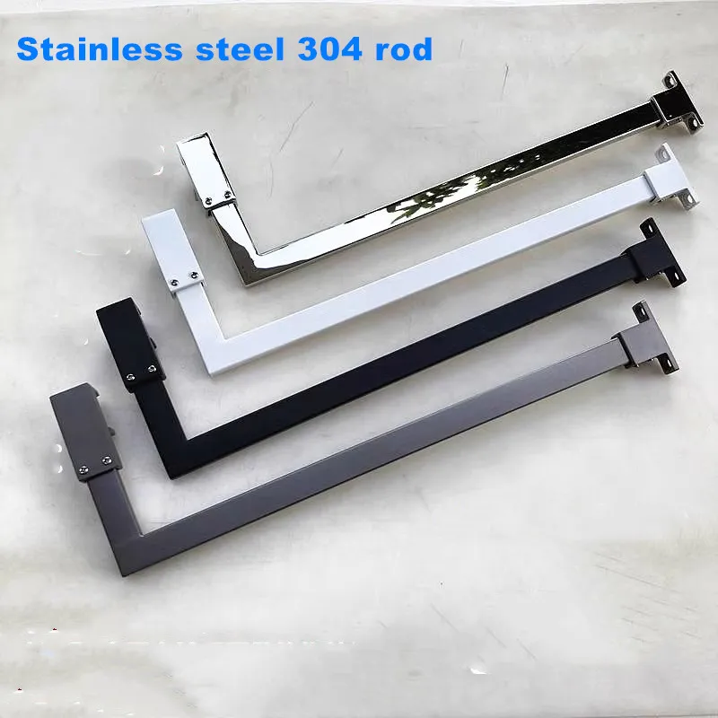 304 Edelstahl-Glasduschtrennwand, Metallrahmen Mit Fester Anti-Schwingungsstange Und Vibrationsstützstange (Sj-3075L)