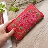 Embroidery Ladies Wallets Large Capacity Long Clutch Money Bag High Quality Oxford Cloth Phone Pocket Women Coin Purse 2