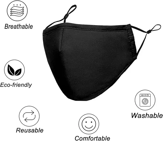 Colorful Reusable Cloth Face Masks 12 Pack