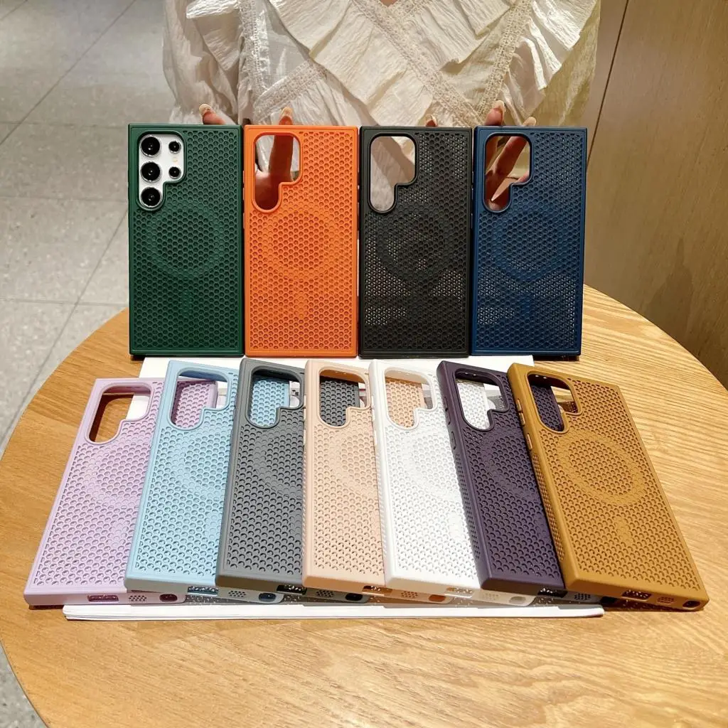 Luxury Heat Dissipation Magnetic Wireless Charging Case