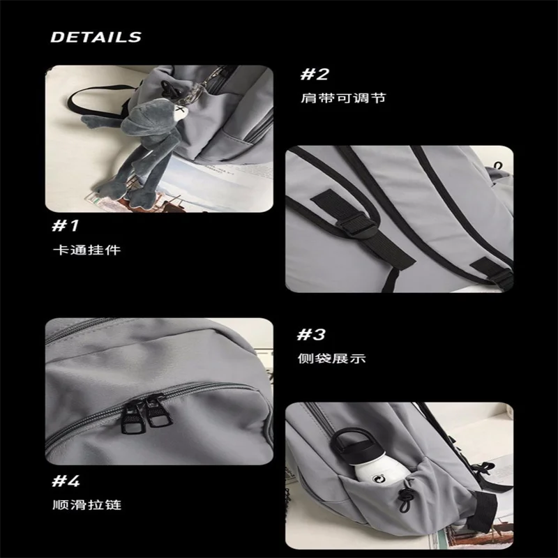 Anime Demon Slayer Tokitou Muichirou Kanroji Mitsuri Backpack Schoolbag Teenarges Cartoon Laptop Bag Outdoor Bags Travel Mochila