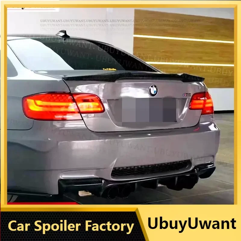 

M4 Style High Quality Carbon Fiber Ducktail For BMW 3 Series E92 & M3 2-Door Coupe Rear Spoiler Lip Wings Trunk Tail 2005-2012