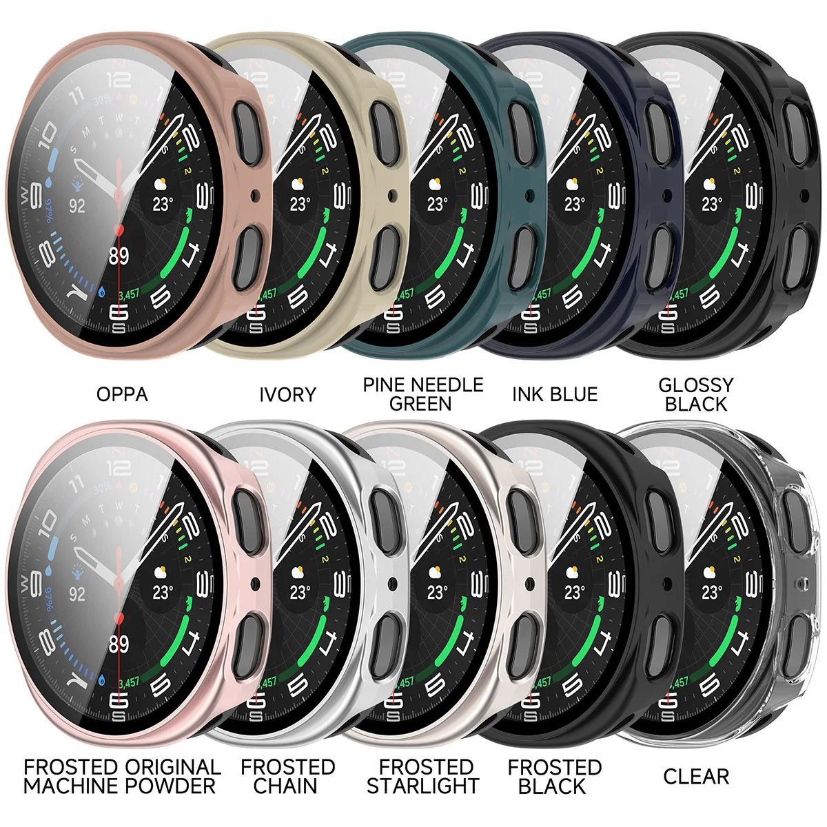 Premium Tempered Glass Screen Protector & Durable Case Cover Combo