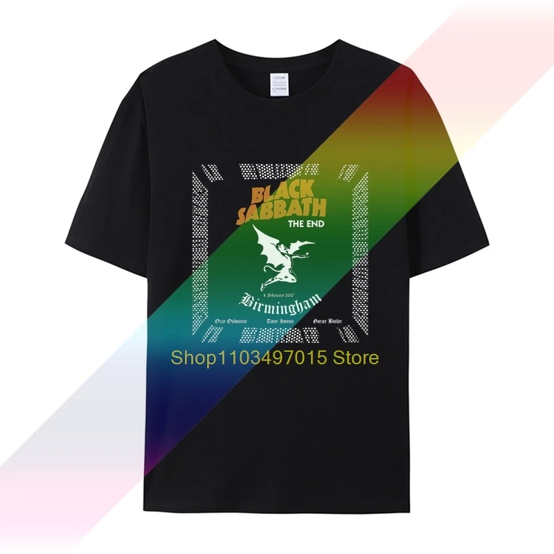 

Черная Мужская футболка с надписью Sabbath, новинка 2020, Повседневная хлопковая футболка с коротким рукавом и круглым вырезом, женская футболка