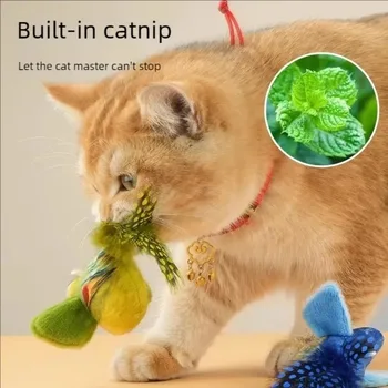 Realistic Chirping Bird Cat Toy 1