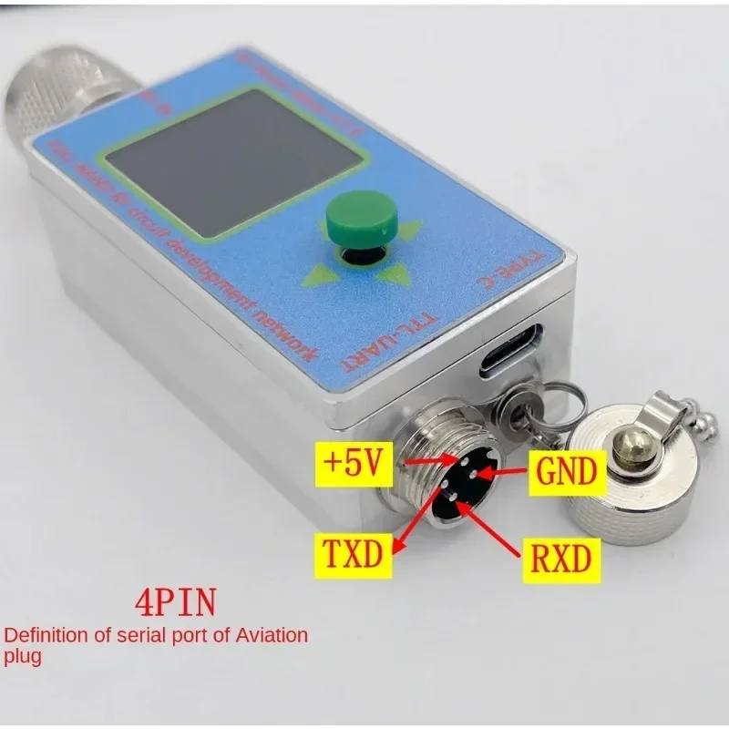 RF Power Meter N-type V7 10GHZ TYPE-C Communication Data Export Power Detector Serial Communication