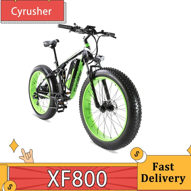 Cyrusher xf800 Elektro fahrrad Voll federung 26 ''fette Reifen