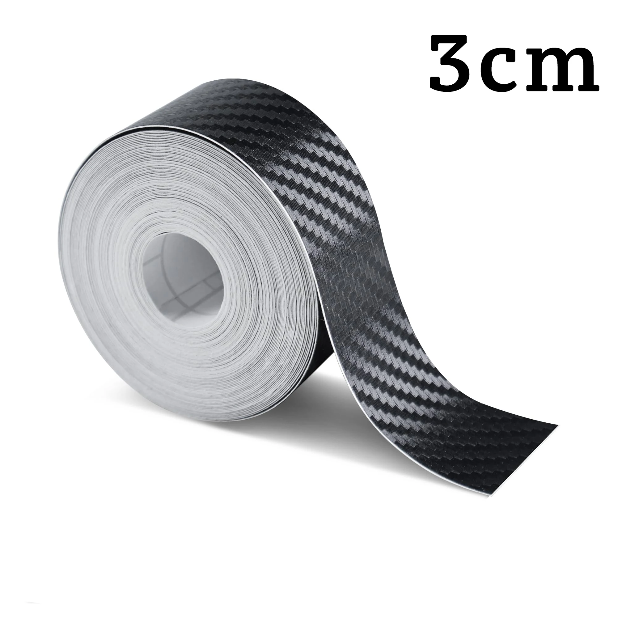 1-10m Nano karbon Fiber araba 3D bant Sticker kapı ayna macun koruyucu şerit DIY koruma Film su geçirmez yapıştırıcı Araç ve Şeridi