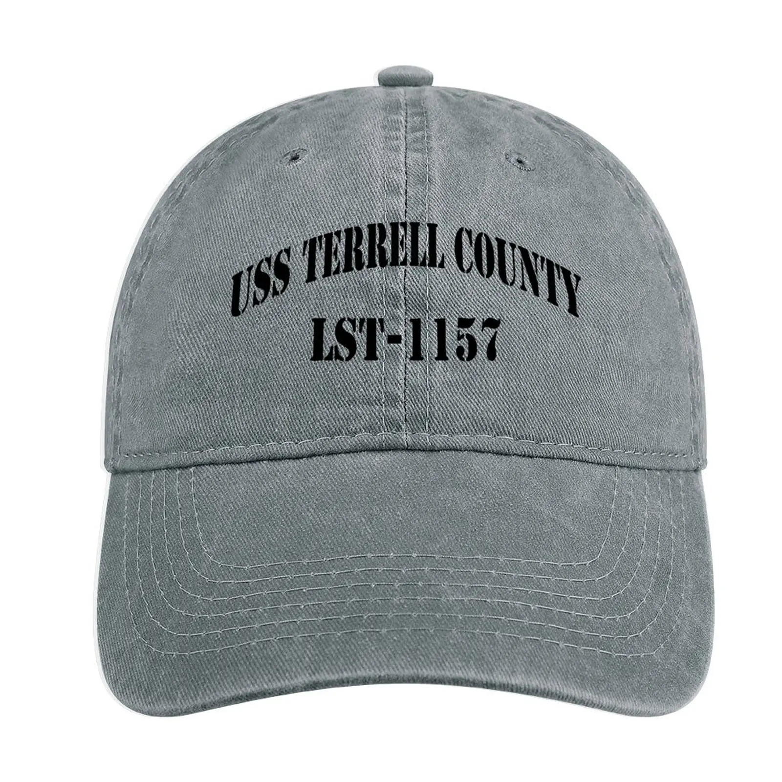 

USS TERRELL COUNTY (LST-1157) SHIP'S STORE Cowboy Hat Luxury Brand Streetwear Baseball Cap For Men Women'S