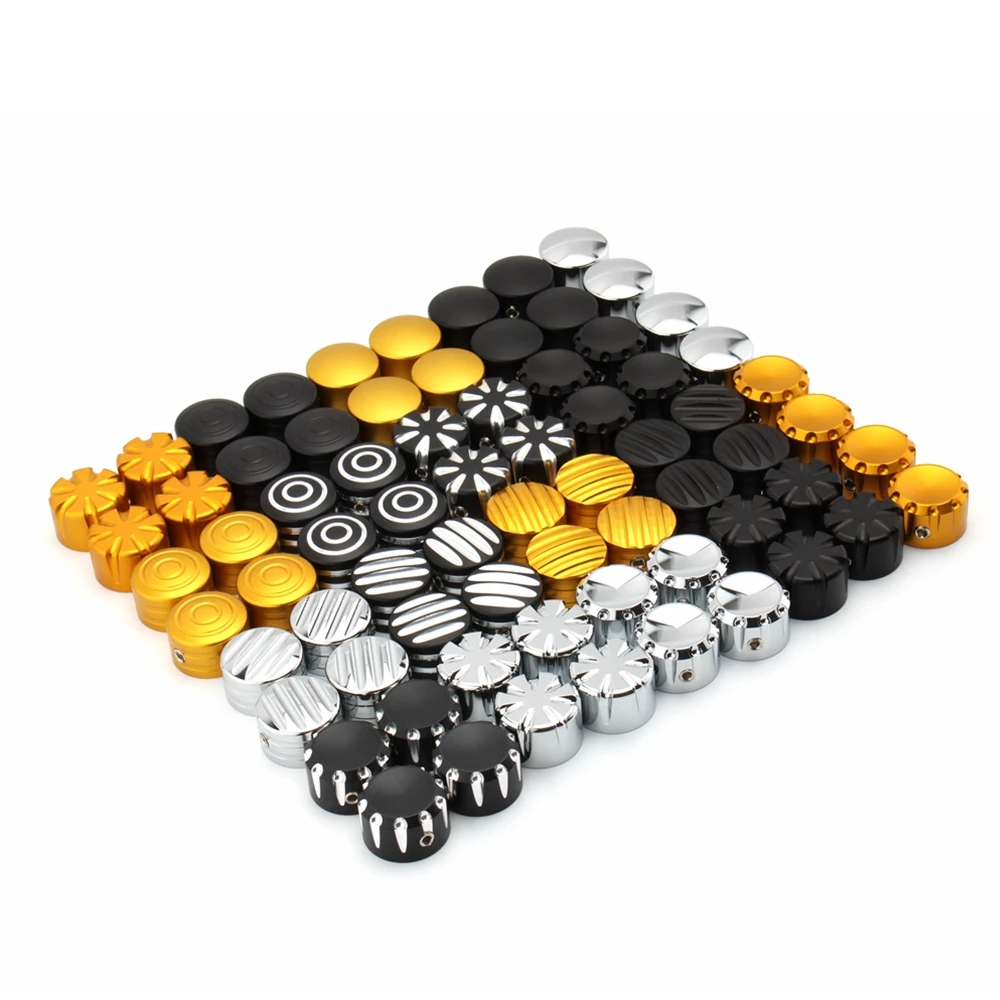 

REALZION 4 шт. Запчасти для мотоциклов Свеча зажигания обработанная головка искусственные винты Гайка Крышка Для триумфа Bonneville T120 черный тонкстон R