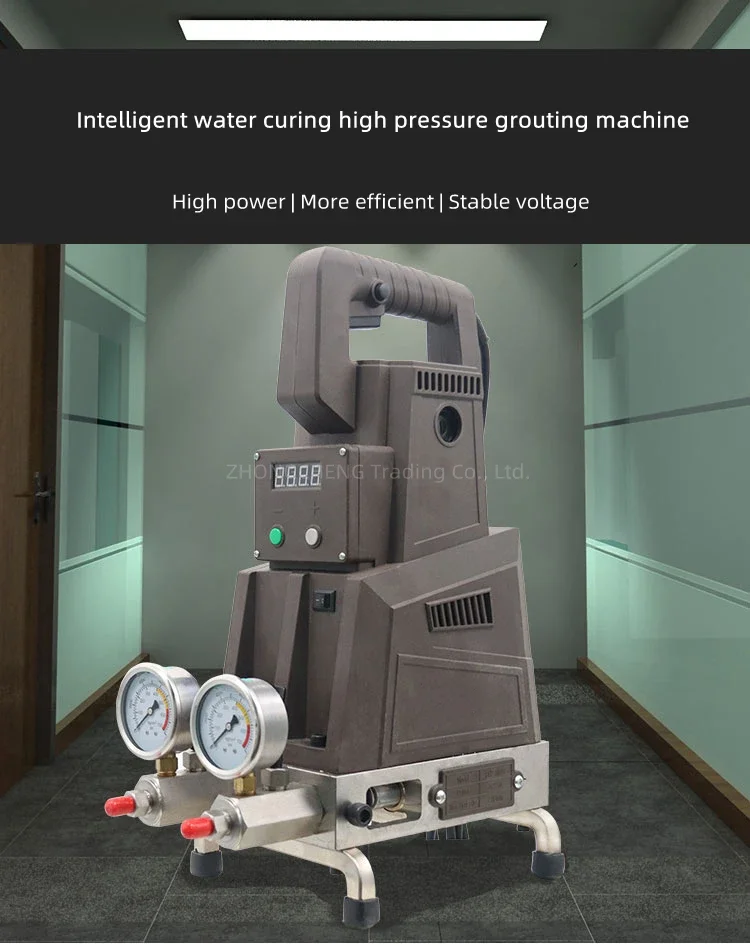 220v Electric Water Curing High Pressure Grouting Machine Two-liquid Acrylate Ma