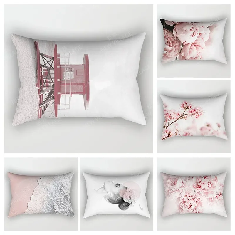 

Nordic fall home decor 30*50cm throw pillow case sofa modern boho living room Cushion cover 30x50cm 40x60cm plant pillowcase