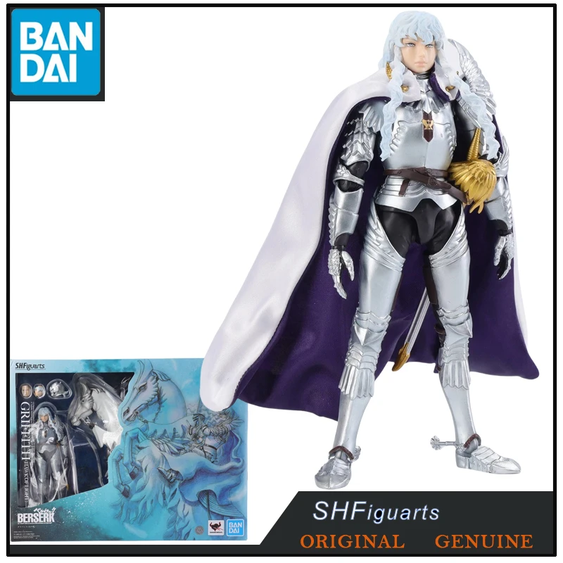 

Оригинальные фигурки Bandai SHF BERSERK GRIFFITH(HAWK OF светильник) аниме, игрушки для мальчиков, девочек, детей, подарок, коллекционные модели, украшения