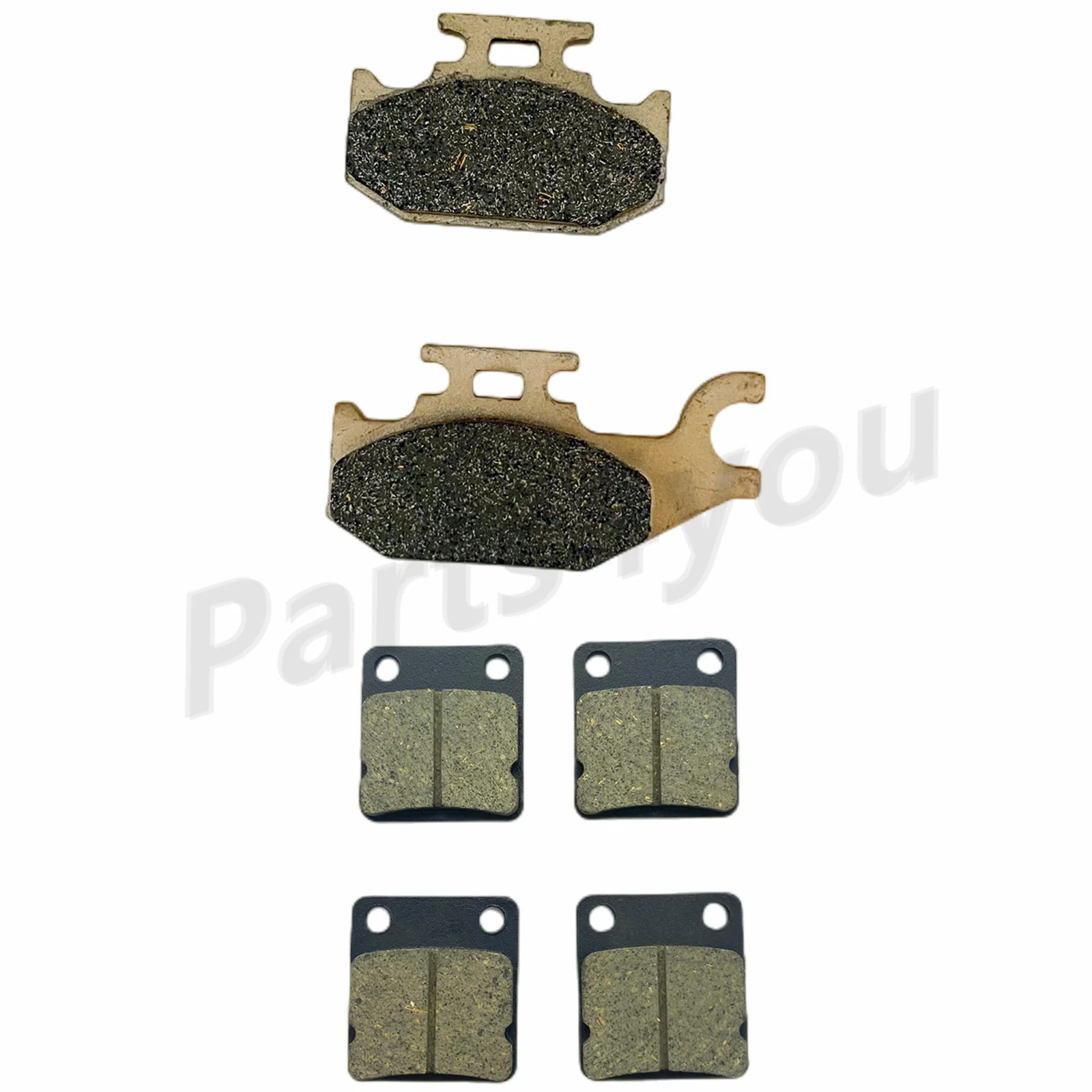 Brake Pad Kit for Yamaha Grizzly 400 450 YFM400 YFM450 Kodiak Wolverine 450 3GD-W0045-01-00 1D9-W0046-00-00 ‎1P1-W0046-00-00