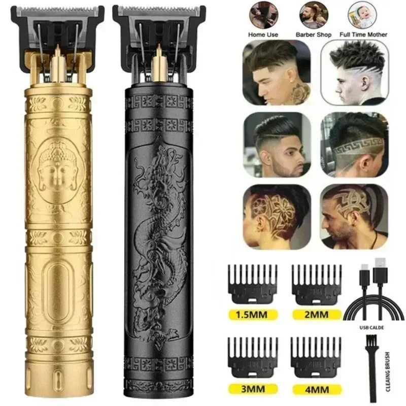 2024 Hot Sale Hair Cutting Machine Hair Clippers Rechargeable Beard Shaver Professional Electric Hair Trimmer for Men Barber