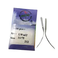 LW*6T Industrial Blind Stitch Sewing Machine Needles 80/12 – 10 Pcs Spare Parts Compatible with Juki, Brother, Zoje & More