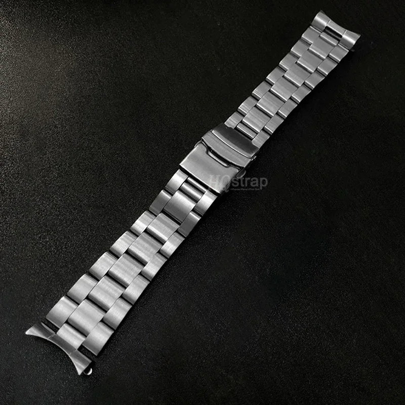 Kai Tian zilver zwart premium roestvrij stalen horlogeband gazen horlogeband voor mannen vrouwen dubbele sluiting vouwsluiting horlogeband vervanging metalen armband 18 mm 20 mm 22 mm 24 mm, zilver, 18mm