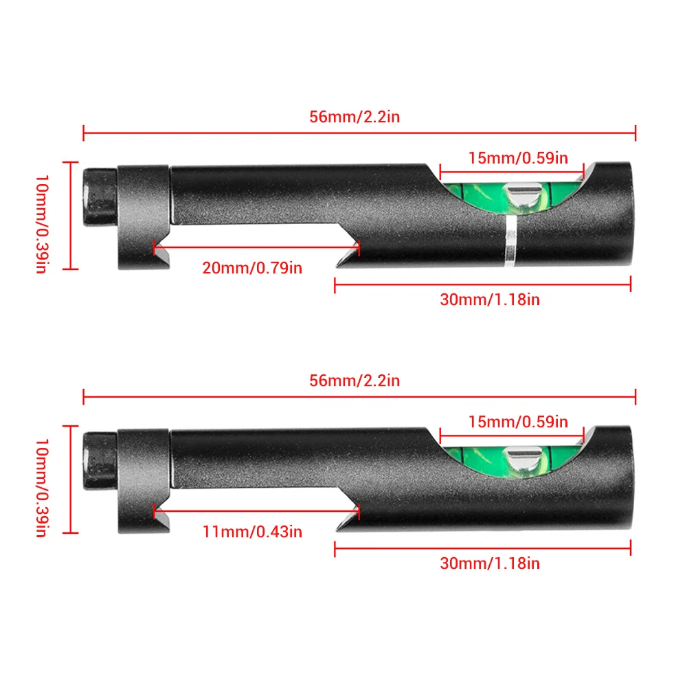 Rifle Scope Mount Hunting Spirit Bubble Level Optical Scope Mounts for 11mm/20mm Picatinny Rail Rifel Scope Leveling Tool Kit Hunting Accessories