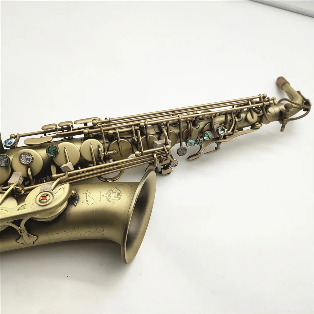 Alto Saxophone Reference 54 Antique Copper Plated E-flat Professional Musical Instrument With Mouthpiece Reed Neck