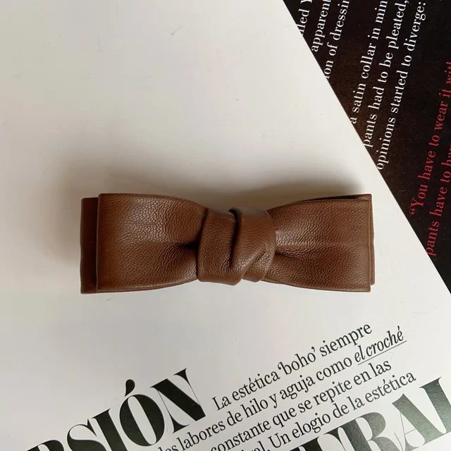 New Women Long Leather Ponytail Hold Hair Tie ободок для волос Headband Hair bands For Girls Hair Accessories gumki do wlosow Y 12