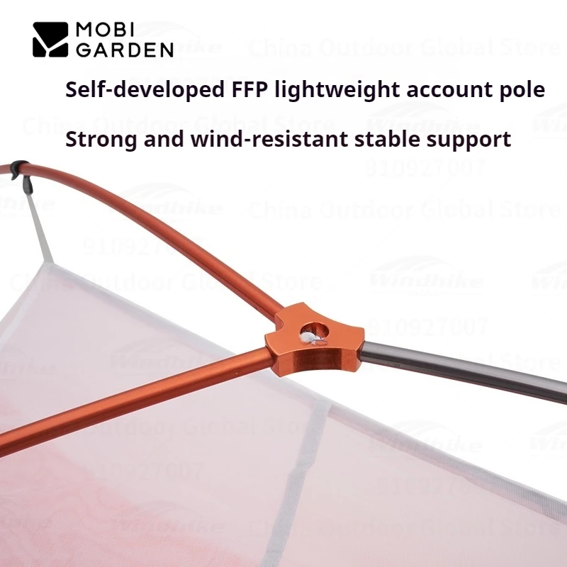 MOBI GARDEN Ultralight Hiking Tent 1 Person 15D 20D 30D 68D Nylon Waterproof Single Tent Camping Outdoor Travel UL FFP Pole