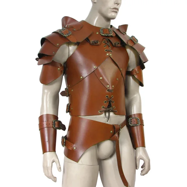 CUIR MÉDIÉVALE ARMURE Viking Celtique Théâtral Jeu de Rôle Sca Costume