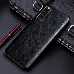 Luxury PU Leather Business Phone Case - Solid Color Design for Xperia 10 IV (Black)
