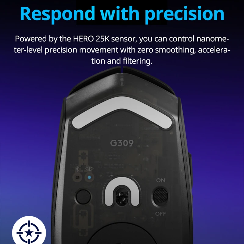 Wireless Bluetooth Mouse Logitech G309 Dual Mode Gaming Lightweight Macro Programming