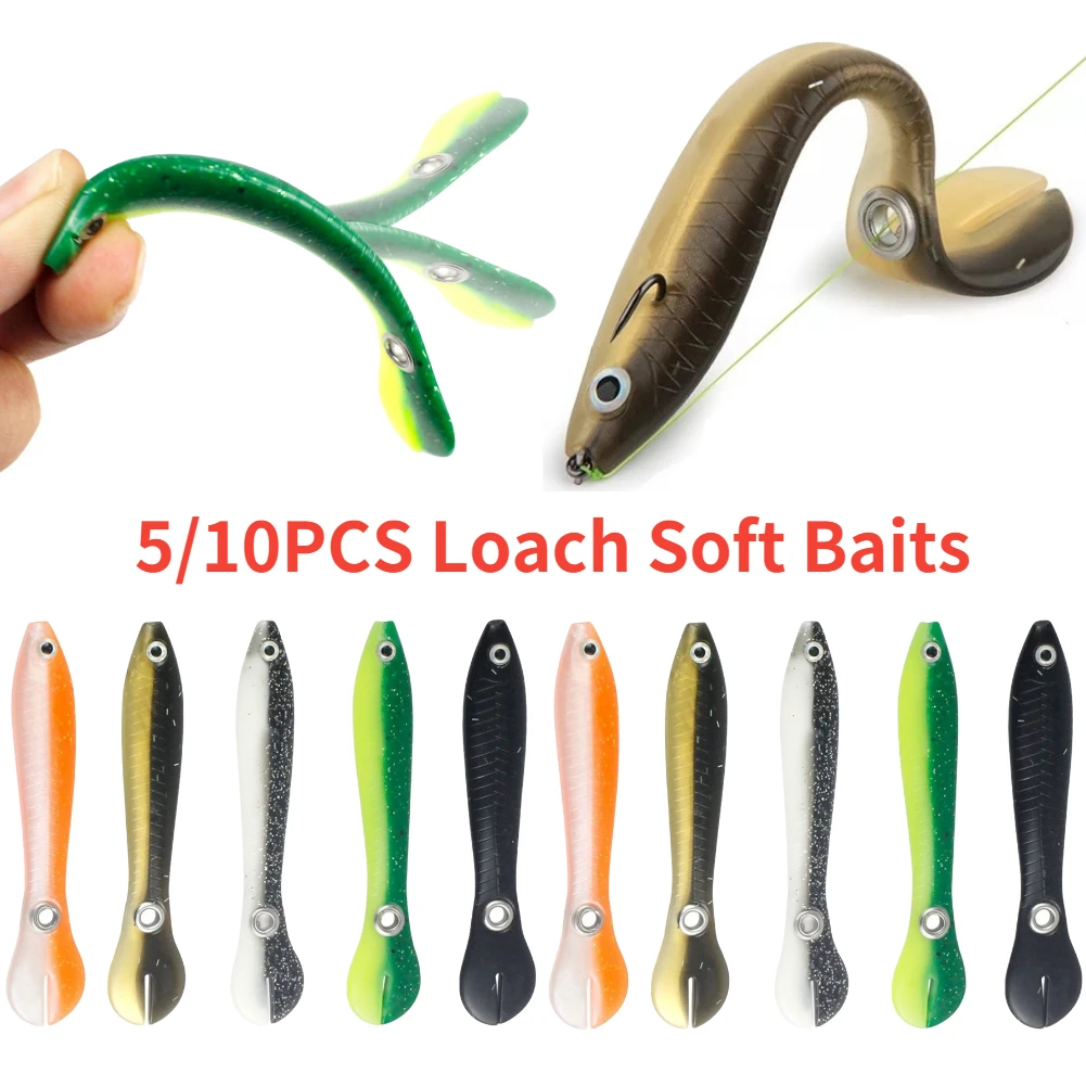 10cm 6g Bionic Loach Fishing Lures Artificial Crankbait Swimbait