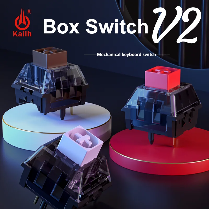 Kailh Box-diy Interruptor Teclado Mecânico Clicky Linear Tátil 5pins v2 - Imagem 3