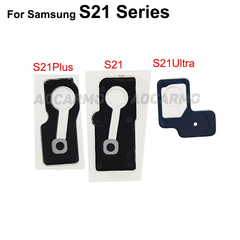 Aocarmo 삼성 갤럭시 S21 플러스 S20FE S21FE S21+ S21U S22 S22+Plus 노트 20 울트라 플래시 커버 라이트 캡 교체 부품