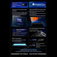 2024 Xiaomi Laptop Redmi Book Pro 14 Intel ARC Graphics Ultra 5/Ultra 7 16G/32G RAM 512G/1T SSD Mi Notebook 2.8K 120Hz Screen PC 2