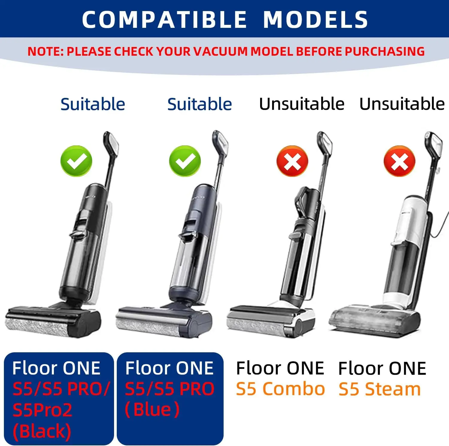 Kit Ricambio Tineco Floor ONE S5: 2 Spazzole + 2 Filtri HEPA