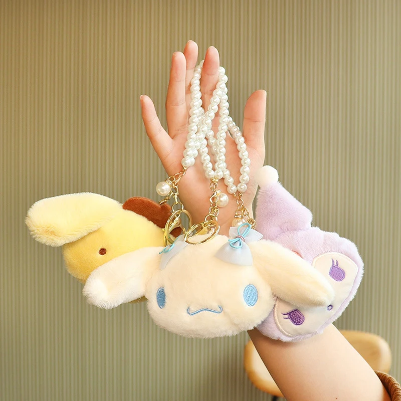 

Новинка Sanrio мультфильм Kuromi Kitty My Melody Cinnamoroll Плюшевые игрушки Подвеска кошелек мягкая кукла сумка Kawali брелок автомобильный брелок