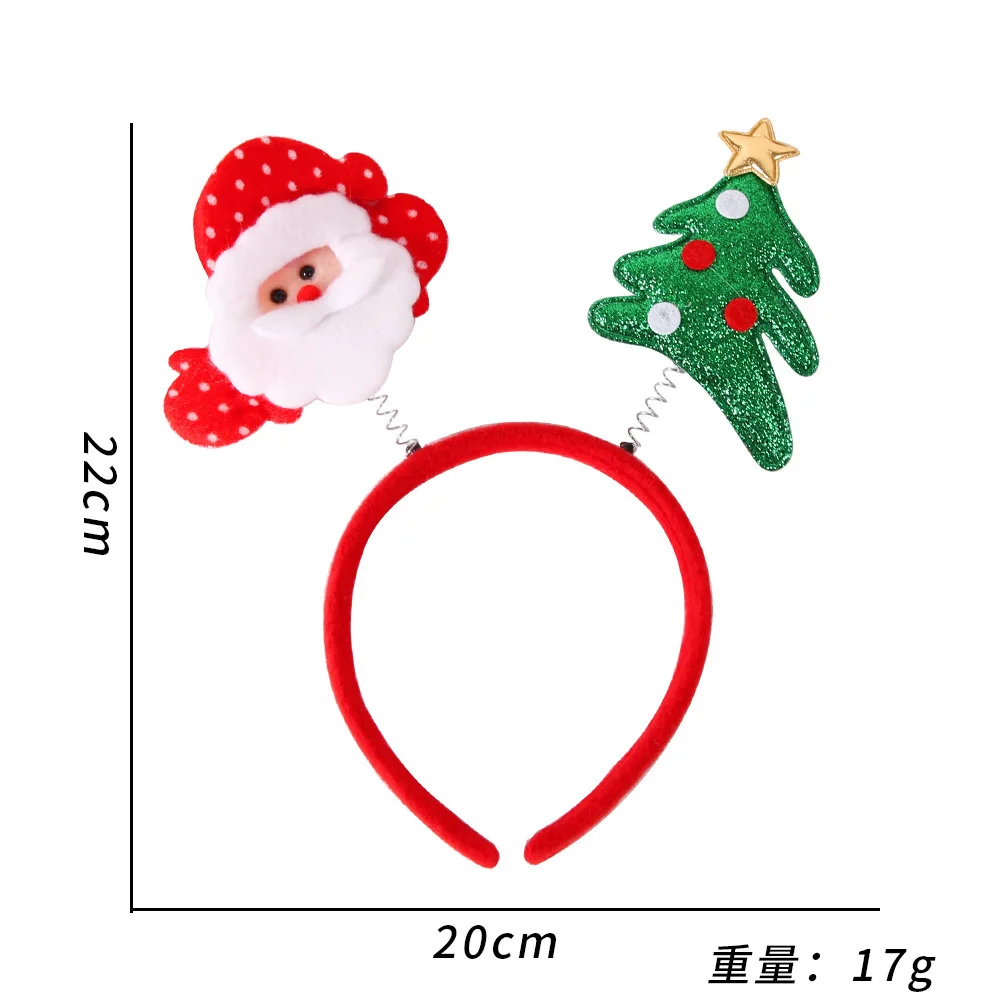 Christmas Headbands Children Santa Elk Antlers Baby Headband for Kids Adult Diadem Elf Ears Horns Navidad Gifts Hair Accessories