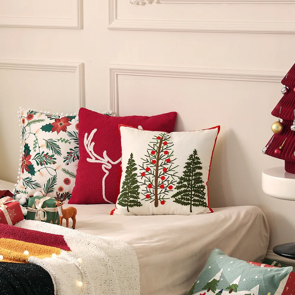 Artoid Mode Housse De Coussin De Pâques Avec Trois Lapins - 45 X 45 Cm