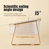 Transparent Double Cat Bowl with Vertical Design for Easy Feeding and Hydration - Ideal Pet Supplies for Cats 4