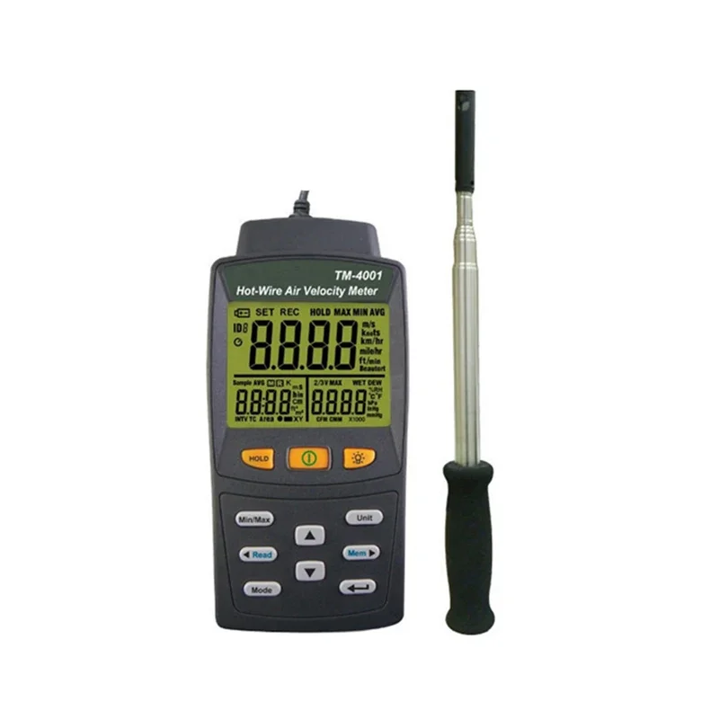 

Tenmars Handheld TM4001 Hot Wire Anemometer Wind Speed Tester TM-4001