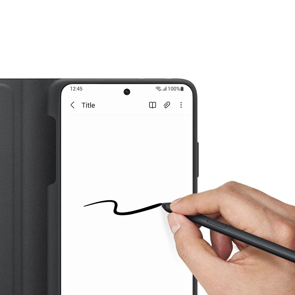 For Samsung Mirror Cover Clear View Phone Case For SAMSUNG Galaxy S21 Ultra 5G S-Pen S-View Flip Cover Intelligent Cases