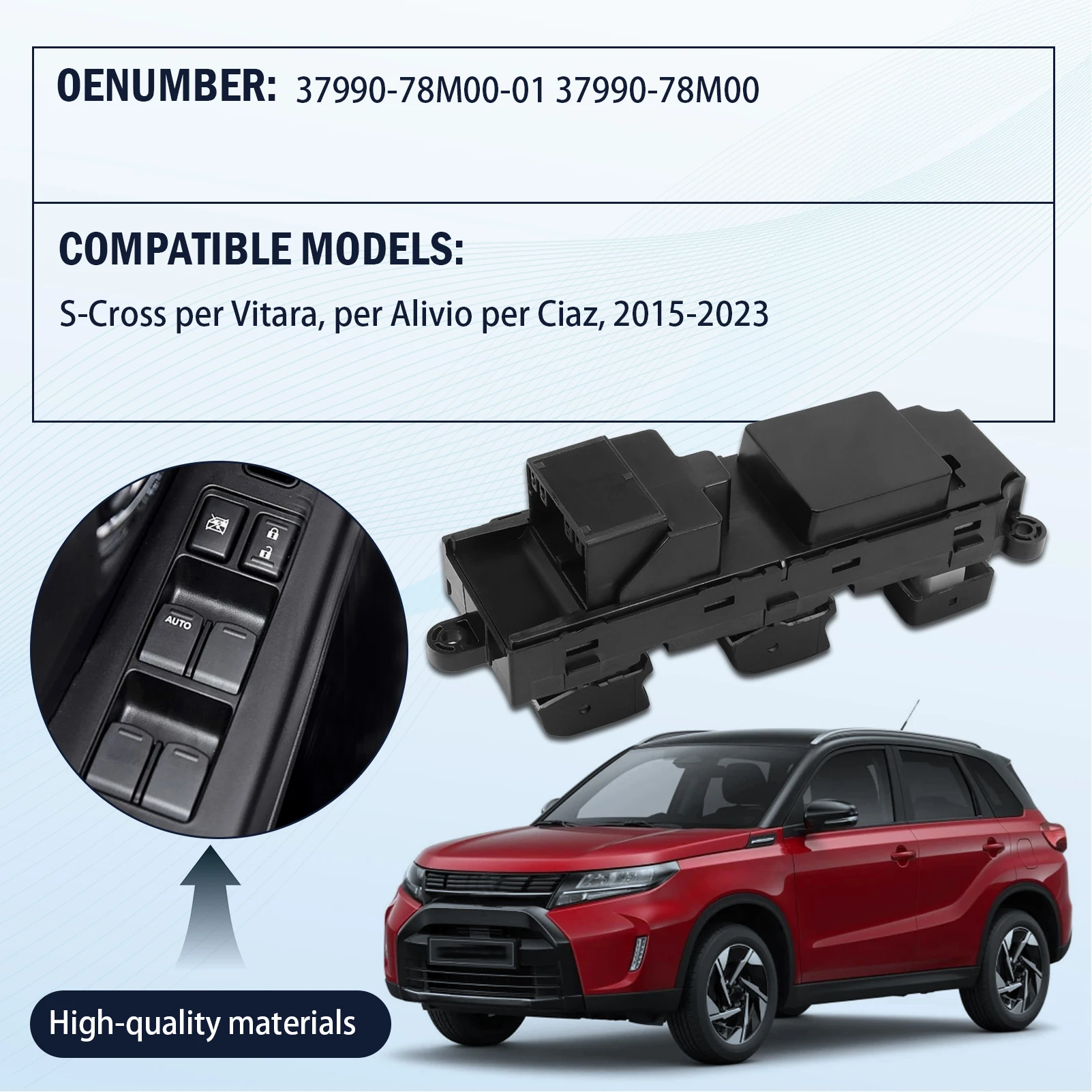 Window switch for window regulator 2015-2023 Vitara S-Cross, 2022