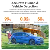 Caméra extérieure IMOU Cruiser Dual 4G 6MP, vision nocturne couleur, sécurité domestique, détection de véhicules par IA, surveillance PT 6