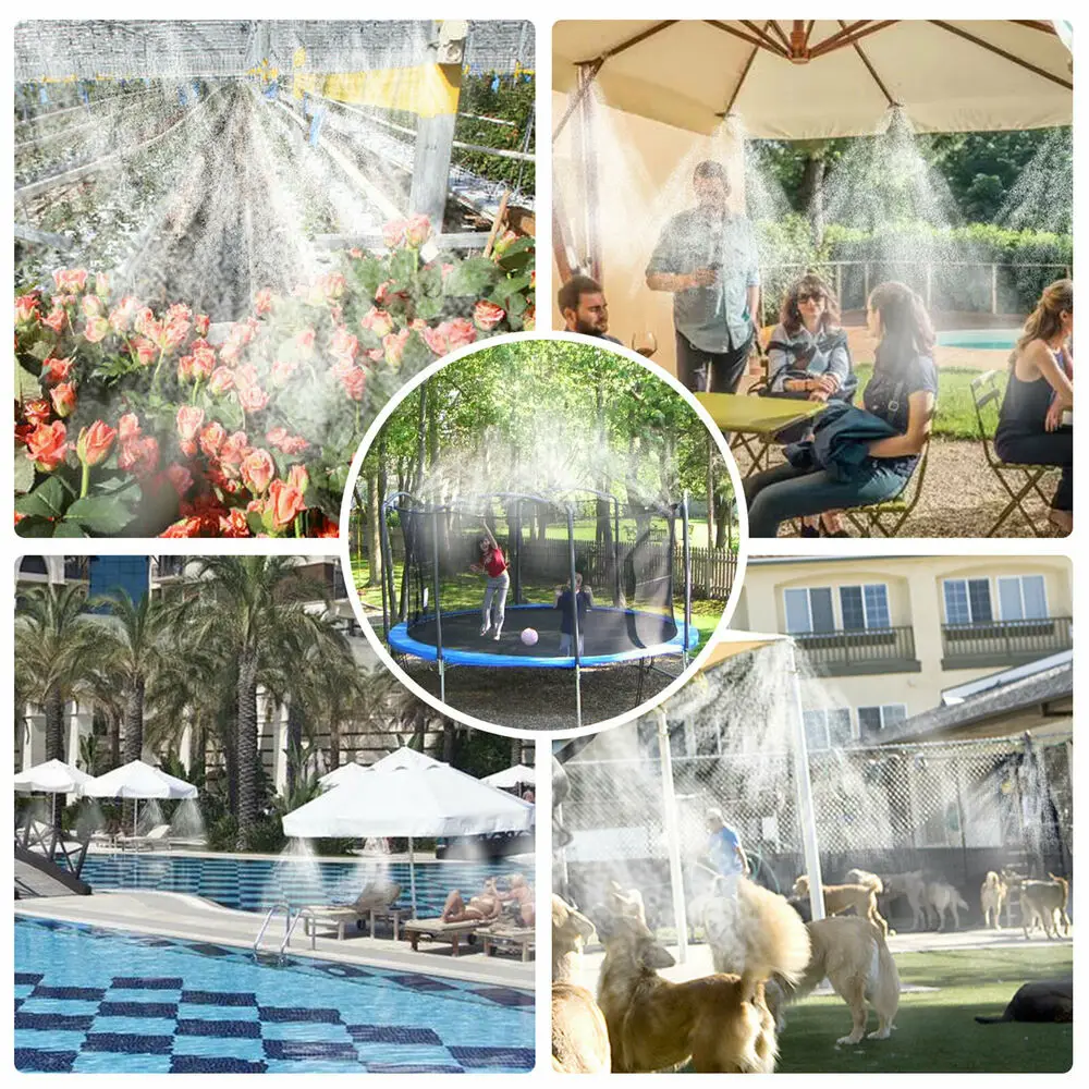 10M Outdoor Water Misting Cooling System Plants Sprinkler Moisturizing Dust Removal Fogger Garden Supplies Irrigation Tool 4